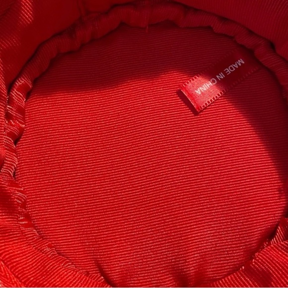 Marc Jacobs beauty Mini red purse Cosmetic Bag crossbody dew drop mascara bronze - Picture 10 of 12